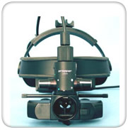 Propper Binocular Indirect Ophthalmoscope Headset #199182 w/ Amber Filter and Rheostat on Power Pack